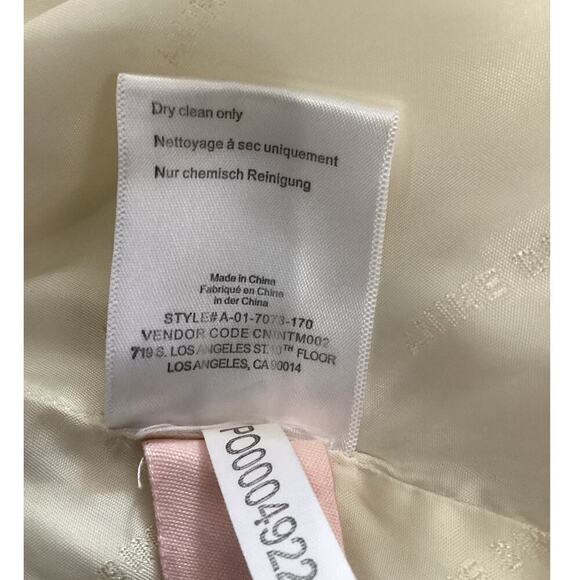 Anine Bing Quinn Blazer 100% Linen In Eggshell Size Small Oversized - Picture 14 of 15